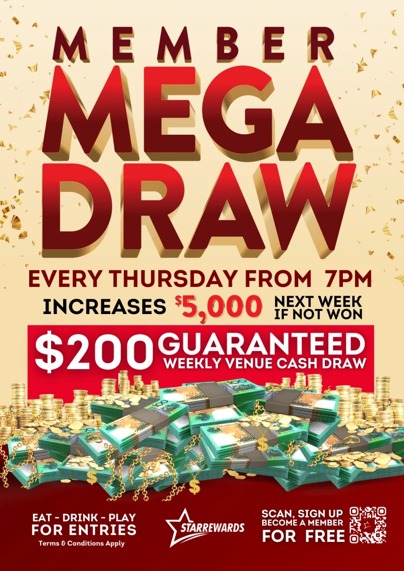 The OX Margate Cairns Members Mega Draw Jackpot